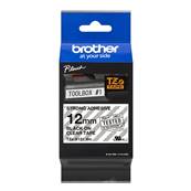 TZE-S131 - Ruban Laminé BROTHER - 12mm de large - Noir/Transparent